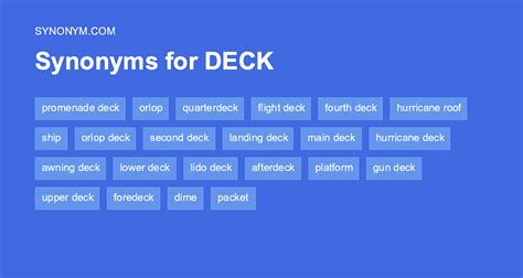 deck synonyms|DECK Synonyms .